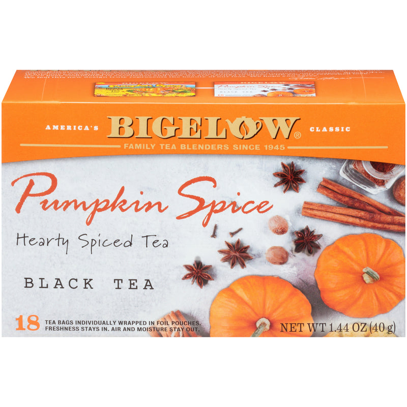 Front of Pumpkin Spice Black Tea box