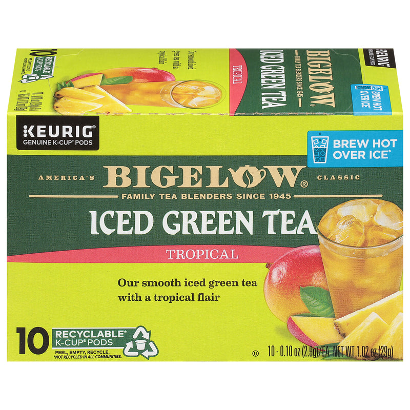 Box of Tropical Iced Green Tea Brew Over Ice K-Cup® Pods